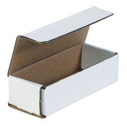 Office Depot® Brand White Corrugated Mailers, 6 1/2" x 2 1/2" x 1 3/4", Pack Of 50