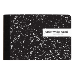 Office Depot® Brand Composition Book, 5" x 7-1/2", Wide Ruled, 100 Sheets, Black/White