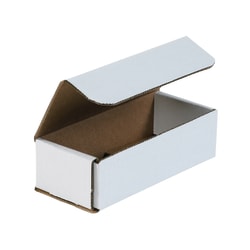 Partners Brand White Corrugated Mailers, 7" x 3" x 2", Pack Of 50