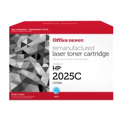 Office Depot® Remanufactured Cyan Toner Cartridge Replacement For HP 304A, CC531A, OD2025C