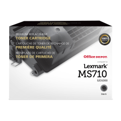 Office Depot® Brand Remanufactured Black Toner Cartridge Replacement For Lexmark™ MS710, ODMS710SY