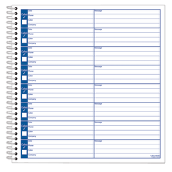 Adams® Voicemail Log Book, 8 1/4" x 8 1/2", 120 Pages, White/Canary Yellow