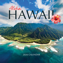 2026 TF Publishing Scenic Monthly Wall Calendar, 12" x 12", Hawaii, January To December