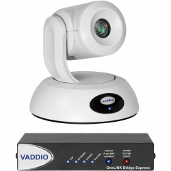 Vaddio RoboSHOT® Elite Video Conferencing Camera, 6.94"H x 7.05"W x 6.75"D, White