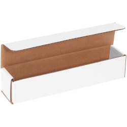 Office Depot® Brand White Corrugated Mailers, 10" x 2" x 2", Pack Of 50