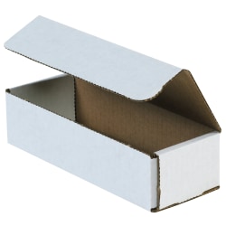 Office Depot® Brand White Corrugated Mailers, 10" x 3" x 2", Pack Of 50