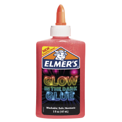 Elmer's® Glow-In-The-Dark Liquid Glue, Pink, 5 Oz