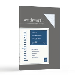 Southworth® Parchment Specialty Paper, 8.5" x 11", 24 Lb, Blue, Pack Of 100