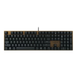 CHERRY KC 200 MX-Wired Keyboard - MX2A SILENT RED - Black/Bronze Housing - Linear feel - G80-3950LHBUS-2