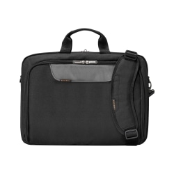 Everki Advance Laptop Briefcase, 19.29" x 3.15" x 14.17", Black
