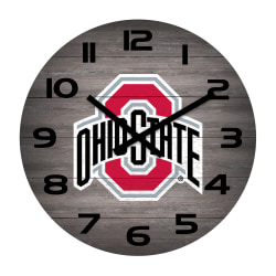 Imperial NCAA Weathered Wall Clock, 16", Ohio State University