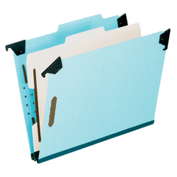 Pendaflex® Hanging Classification Folders, 2" Expansion, 8 1/2" x 11", Blue, Pack Of 10