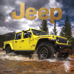 2026 Willow Creek Press Hobbies Monthly Wall Calendar, 12" x 12", Jeep, January To December, 51641