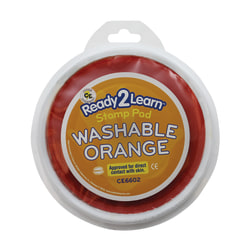 Ready 2 Learn Jumbo Washable Stamp Pad, Orange, Pack Of 6