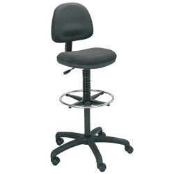 Safco® Precision Extended-Height Fabric Chair, Black