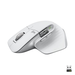 Logitech MX Master 3S - Wireless Performance Mouse with Ultra-fast Scrolling - Pale Gray - Ergo - 8K DPI - Track on Glass - Quiet Clicks