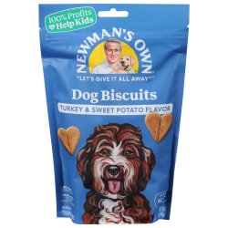 Newman's Own Dog Biscuits, Turkey & Sweet Potato, 10 Oz, Total Qty 6