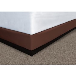 Mattress Safe, Designer Décor® Collection Contour Wraps, Full XL, 9", Shantung Espresso Brown, Total Qty 12