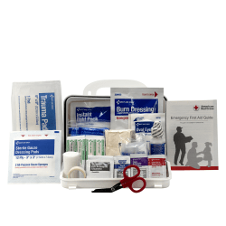 First Aid Only 10-Person Plastic First Aid Kit, 5"H x 8"W x 3"D, Kit Of 76 Pieces