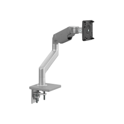 Humanscale M8.1 - Mounting kit (desk mount, fixed angled / dynamic link, two-piece desk clamp mount) - adjustable arm - for LCD display - black, silver with gray trim - mounting interface: 100 x 100 mm