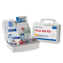 First Aid Only 25-Person Plastic First Aid Kit, 7"H x 10"W x 3"D, Kit Of 94 Pieces