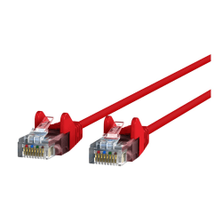 Belkin CAT6 Slim Gigabit Snagless UTP Ethernet Cable - 10 ft Category 6 Network Cable  - CE001B10REDS
