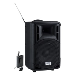 Oklahoma Sound 40W Wireless PA System, With Wireless Tie Clip Microphone