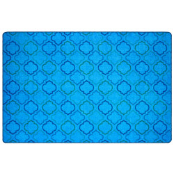 Carpets for Kids® Pixel Perfect Collection™ Mellow Morocco Activity Rug, 8’x 12’, Blue
