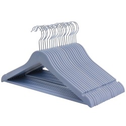 Elama Home Coat Hangers, Blue, Pack Of 20 Hangers