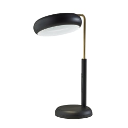 Adesso Lawson LED Table Lamp With Smart Switch, 20"H, Black