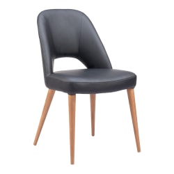 Zuo Leith Dining Accent Chairs, Black, Set Of 2 Chairs