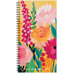 Willow Creek Press Academic Weekly/Monthly Spiral Planner, 3-1/2" x 6-1/2", Wild Garden Glow, July 2026 - June 2027, Total Qty 1