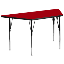 Flash Furniture Trapezoid Activity Table, 30-1/8" x 29", Red