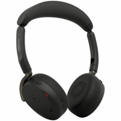 Jabra Evolve3 65 Flex Wired/Wireless Headset, On-Ear, Over-The-Head, Binaural, Supra-Aural, Wireless Charging Pad, Black, 15705446