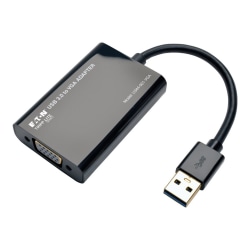 Tripp Lite USB 3.0 to VGA Adapter SuperSpeed 512MB SDRAM 2048 x 1152 1080p - External video adapter - DisplayLink DL-3100 - 512 MB DDR2 - USB 3.0 - VGA