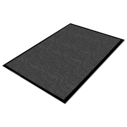 Guardian Golden Series Dual Rib Indoor Wiper Mats Platinum Series Indoor Wiper Mat, Nylon/Polypropylene, 36 x 120, Charcoal