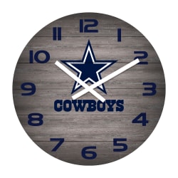 Imperial NFL Weathered Wall Clock, 16", Dallas Cowboys