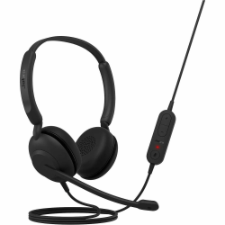 Jabra Evolve 10 Wired Headset, On-Ear, Over-The-Head, Binaural, Supra-Aural, 6.23' Cable, Black, 2699820109