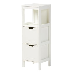Baxton Studio Reuben 2-Drawer Storage Cabinet, White