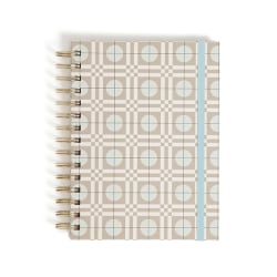 U Brands® Spiral Journal, With 3 Tab Dividers, 6" x 8", Geo Oasis, Total Quantity 1