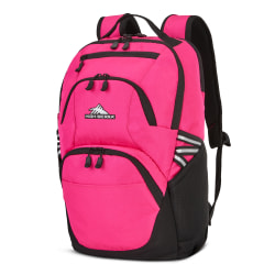 High Sierra Swoop Laptop Backpack With 17" Laptop Pocket, Pink Flamingo/Black