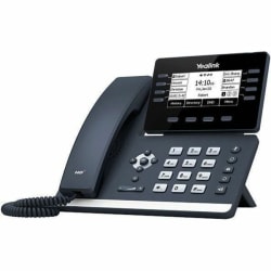 Yealink SIP-T53W IP Phone, Corded/Cordless, Corded/Cordless, Bluetooth, Wi-Fi, Wall Mountable, Desktop, Classic Gray, 1301087