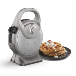 Cuisinart™ 2-In-1 Waffle Maker With Removable Plates, 4-13/16"H x 7-5/8"W x 11"D, Stainless Steel