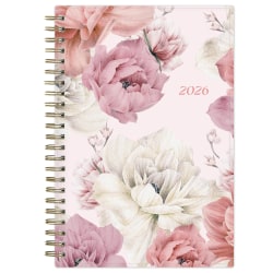 2026 Blue Sky Weekly/Monthly Planner, 5" x 8", Big Peony, January To December, 152667
