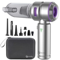 Purely C220 Wireless Portable Vacuum Computer Cleaner, Silver, Total Qty 1