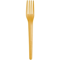 Eco-Products Plantware Dinner Forks, 7", Yellow, Pack Of 1,000 Forks