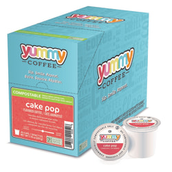 Yummy Coffee Cake Pop Flavored Coffee Pods, Vanilla, Pack Of 20 Pods