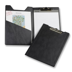 Samsill Professional Heavyweight Pad Holders - 11" - Vinyl - Black - 1 Each