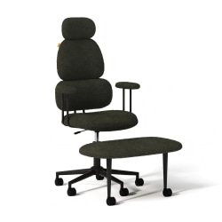 Pinmoco Big & Tall Ergonomic Faux Leather Office Chair, Green, Total Qty 1