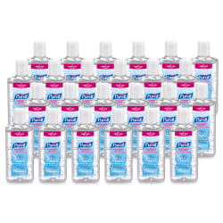 PURELL Advanced Hand Sanitizer Refreshing Gel for First Aid Providers, 4 fl oz Flip-Cap Bottle (Pack of 24)